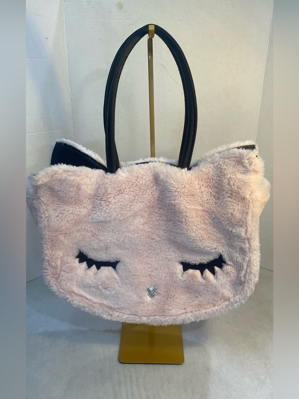 Luv Betsey by Betsey Johnson Plush Cat Face Tote Bag